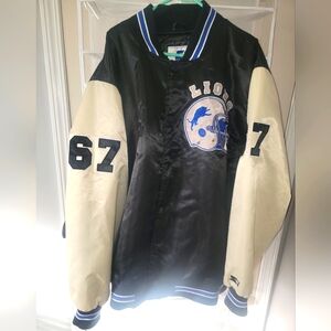 Starter Detroit LionsTy Mopkins Exclusive Beverly Hills Varsity Jacket Men 4XL